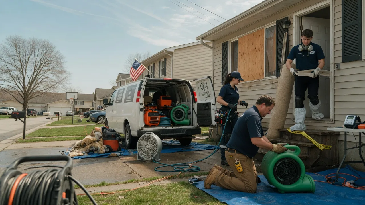 Water Damage Restoration in Evansville, IN near me